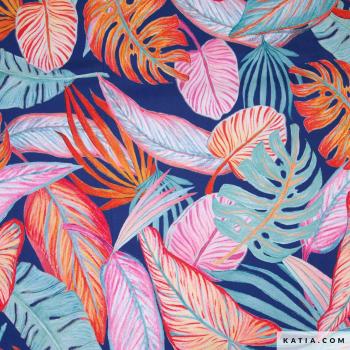 Preview: Badeanzugsstoff mit tropischem Muster